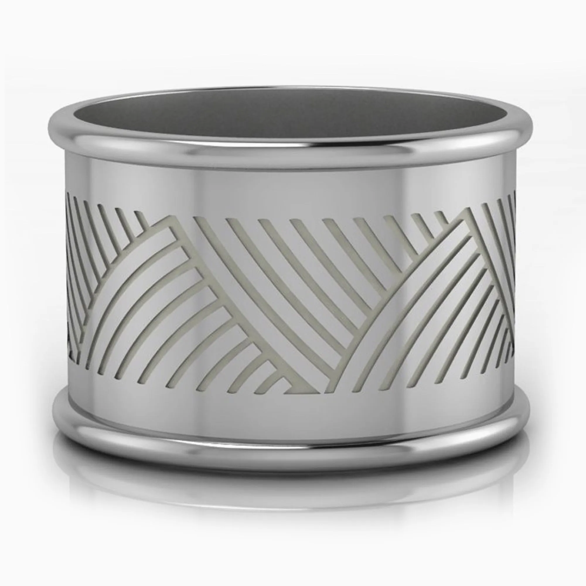 Krysaliis Trigono Silver-plate Napkin Ring â€“ Set of 4