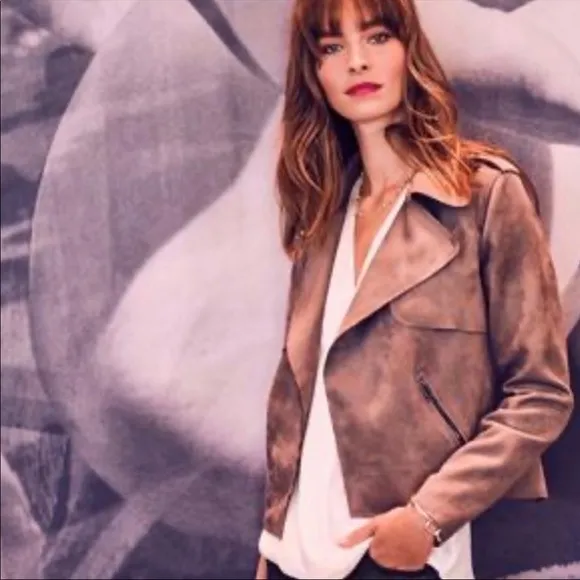 Kut from the Kloth Jacee Suede Moto Jacket S