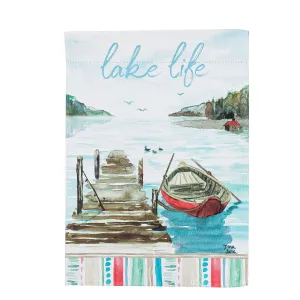 Lake Love Garden Suede Flag,14s10245
