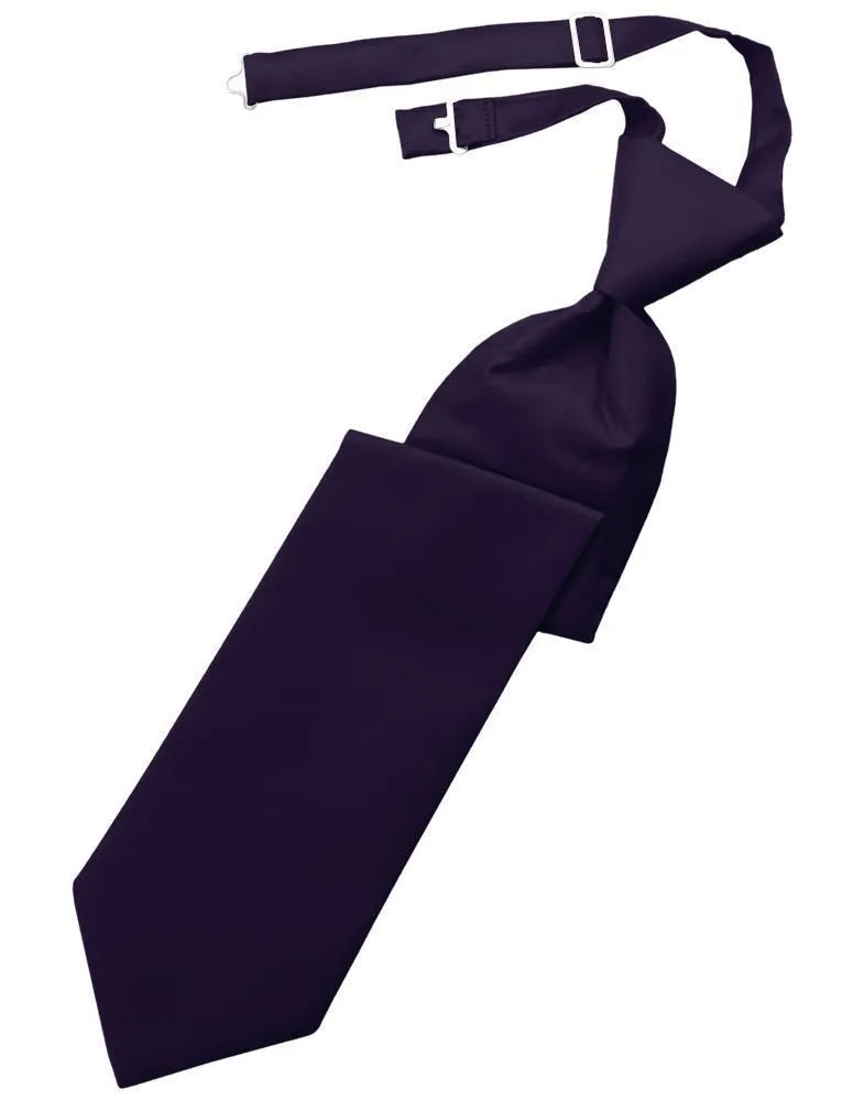 Lapis Solid Twill Kids Necktie