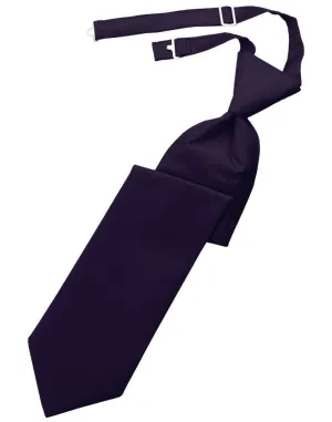Lapis Solid Twill Kids Necktie