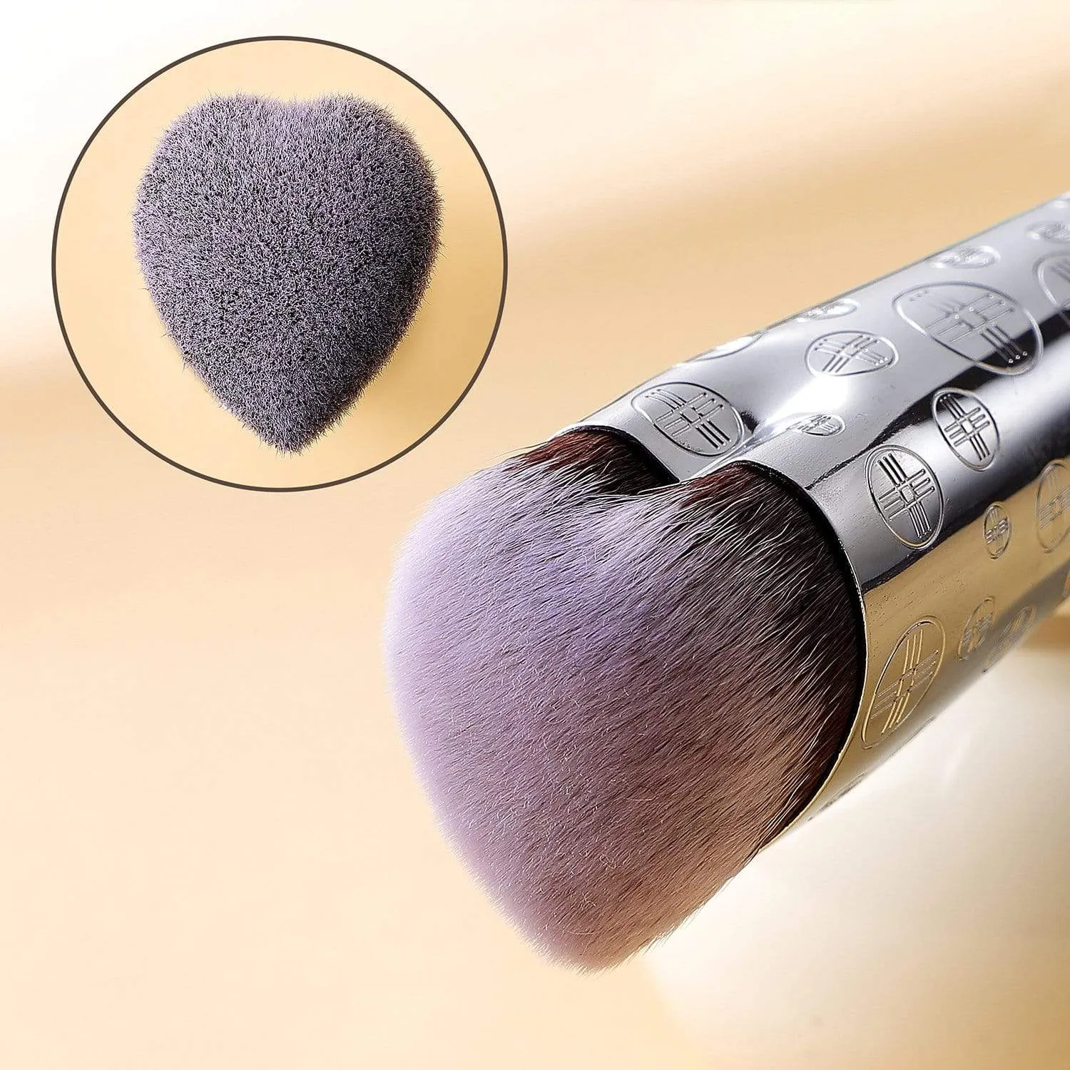 LUXE SERIES 12 PCS CLASSIC MAKEUP BRUSH KIT - BRIGHT SILVER
