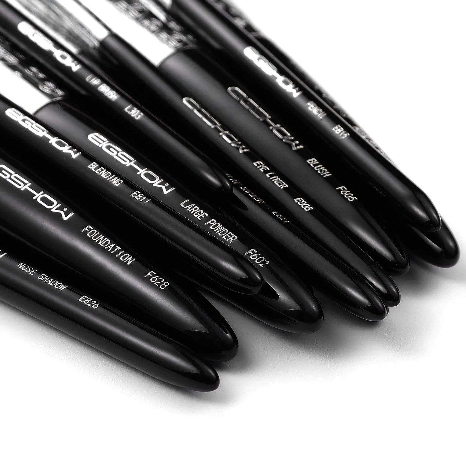 LUXE SERIES 12 PCS CLASSIC MAKEUP BRUSH KIT - BRIGHT SILVER