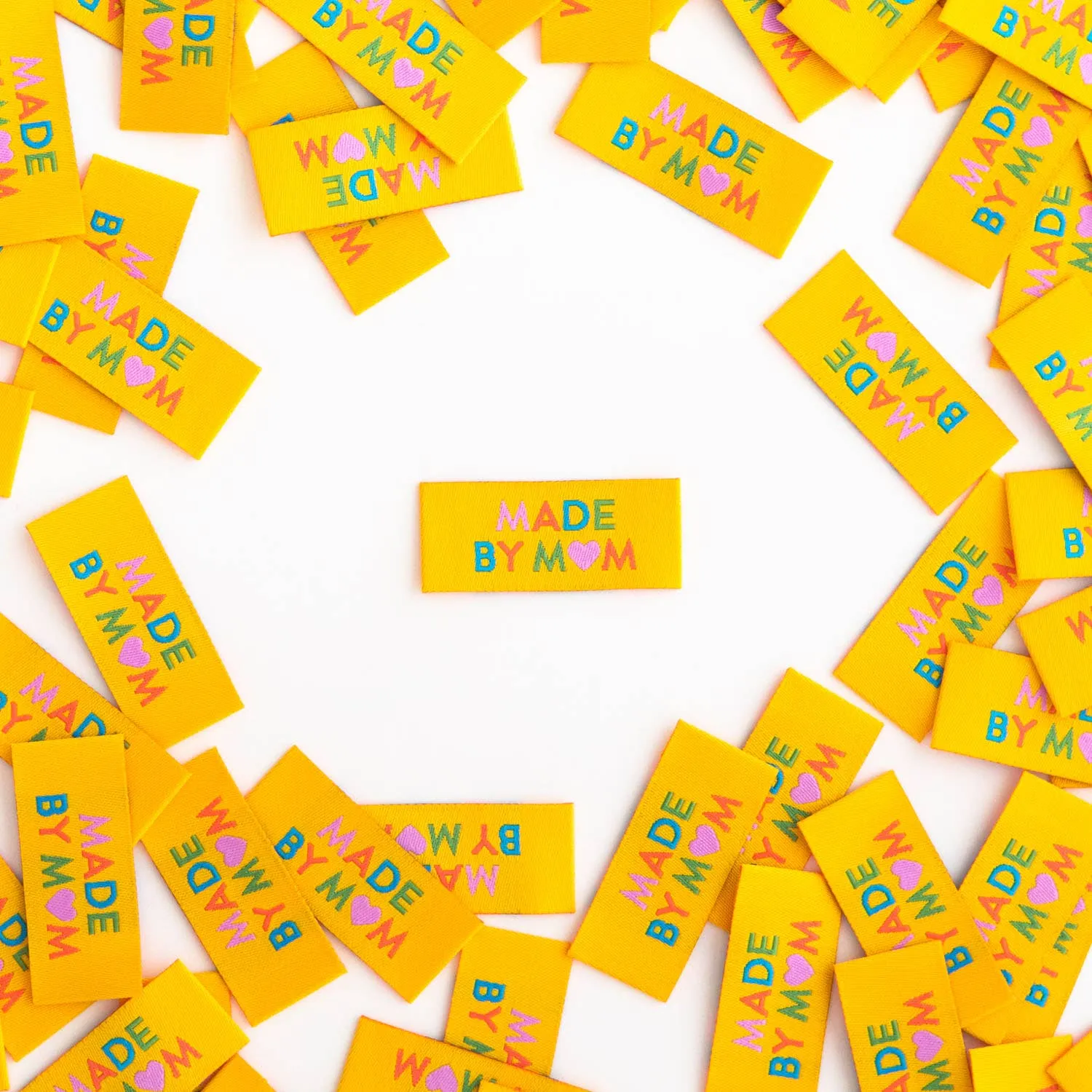 Made by Mom Woven Labels - Sewing Woven Clothing Tags
