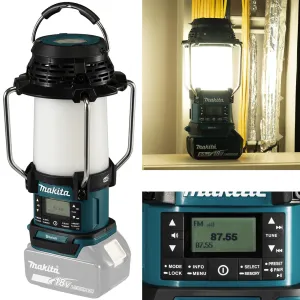 Makita Lantern Radio Job Site Light Lamp DAB  Bluetooth Cordless LXT DMR056 Body Only
