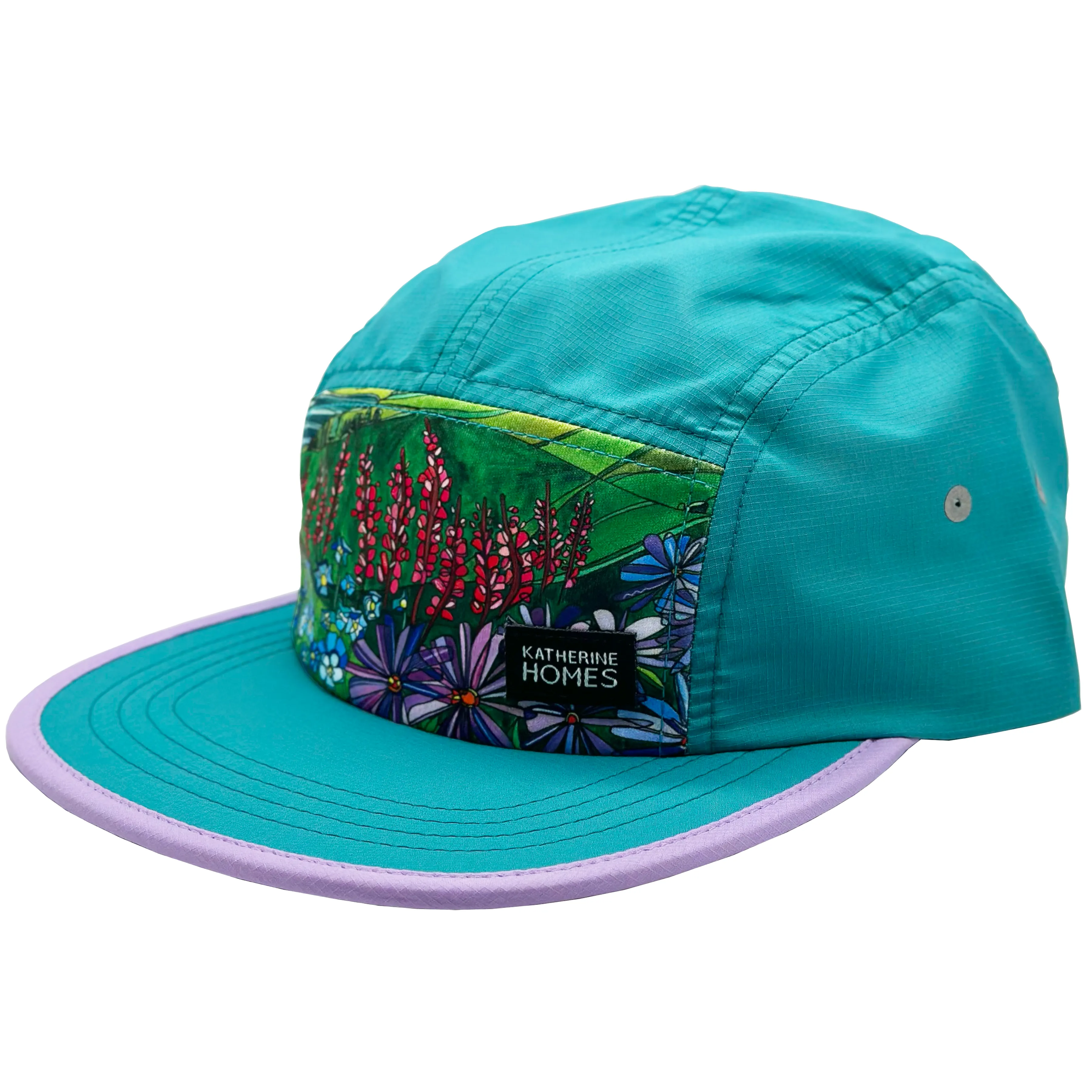 Maroon Bells | Running   Travel Hat | Teal and Lilac