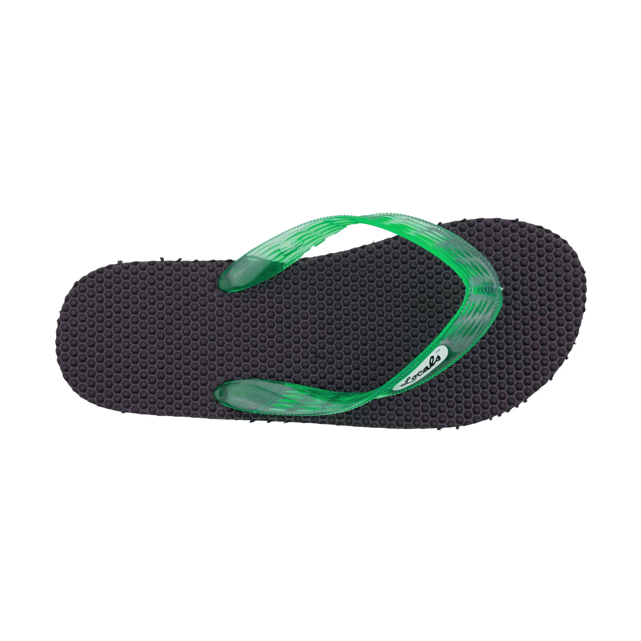 Massage Men's Translucent Green Strap Slippah