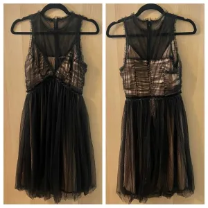 Max Studio Women's Illusion Mesh Sleeveless Dress 4