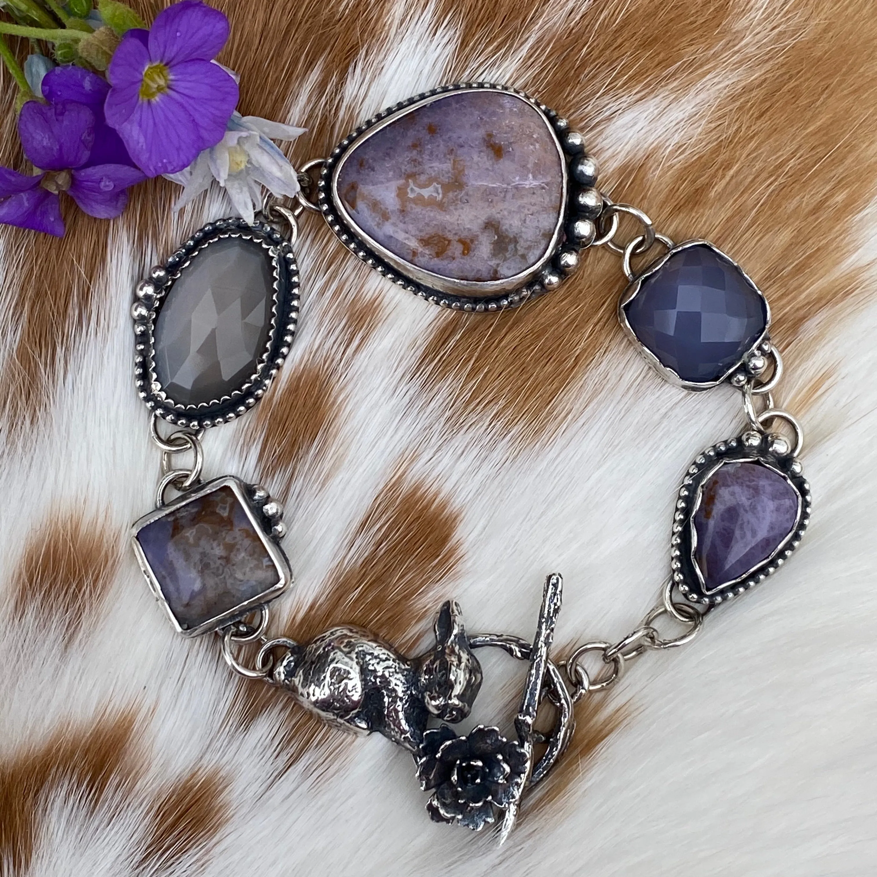 Meet me in the Garden sterling silver bracelet.