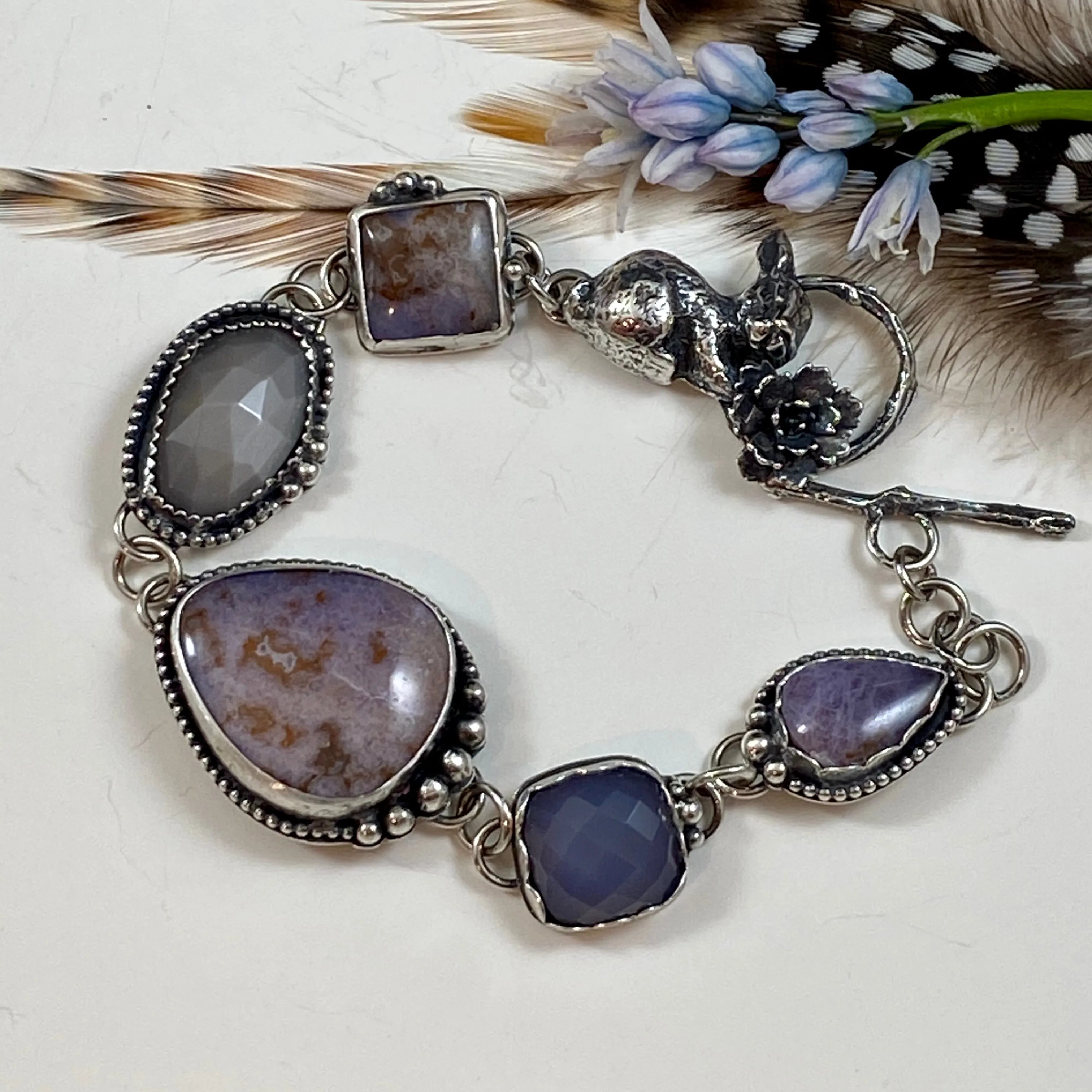 Meet me in the Garden sterling silver bracelet.