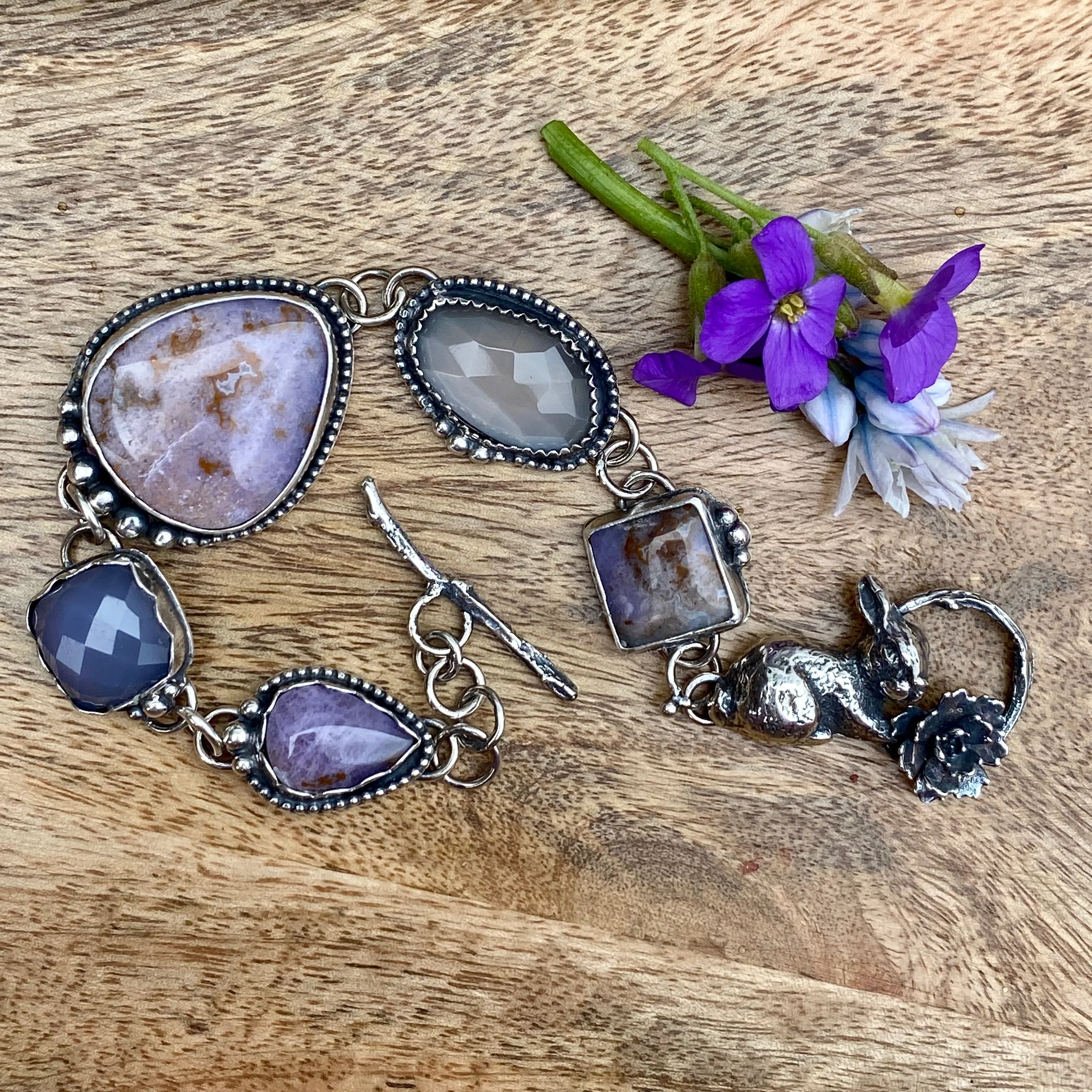 Meet me in the Garden sterling silver bracelet.
