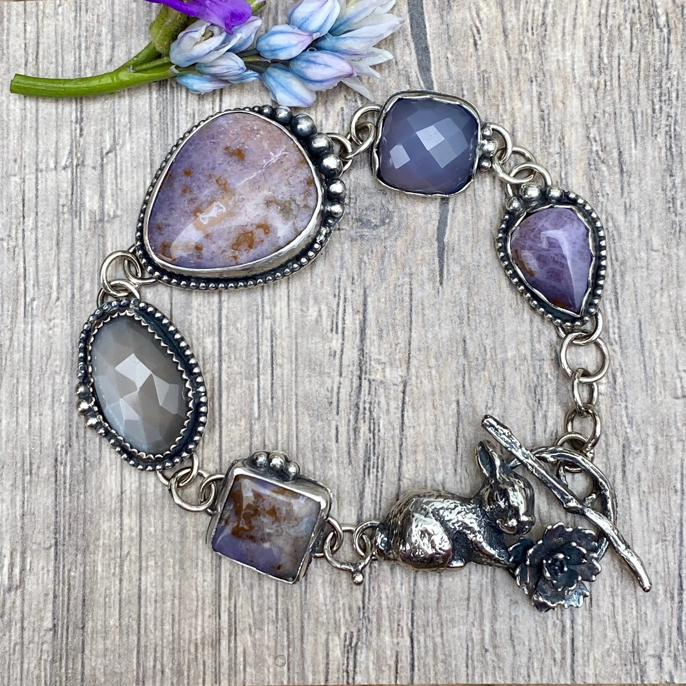 Meet me in the Garden sterling silver bracelet.