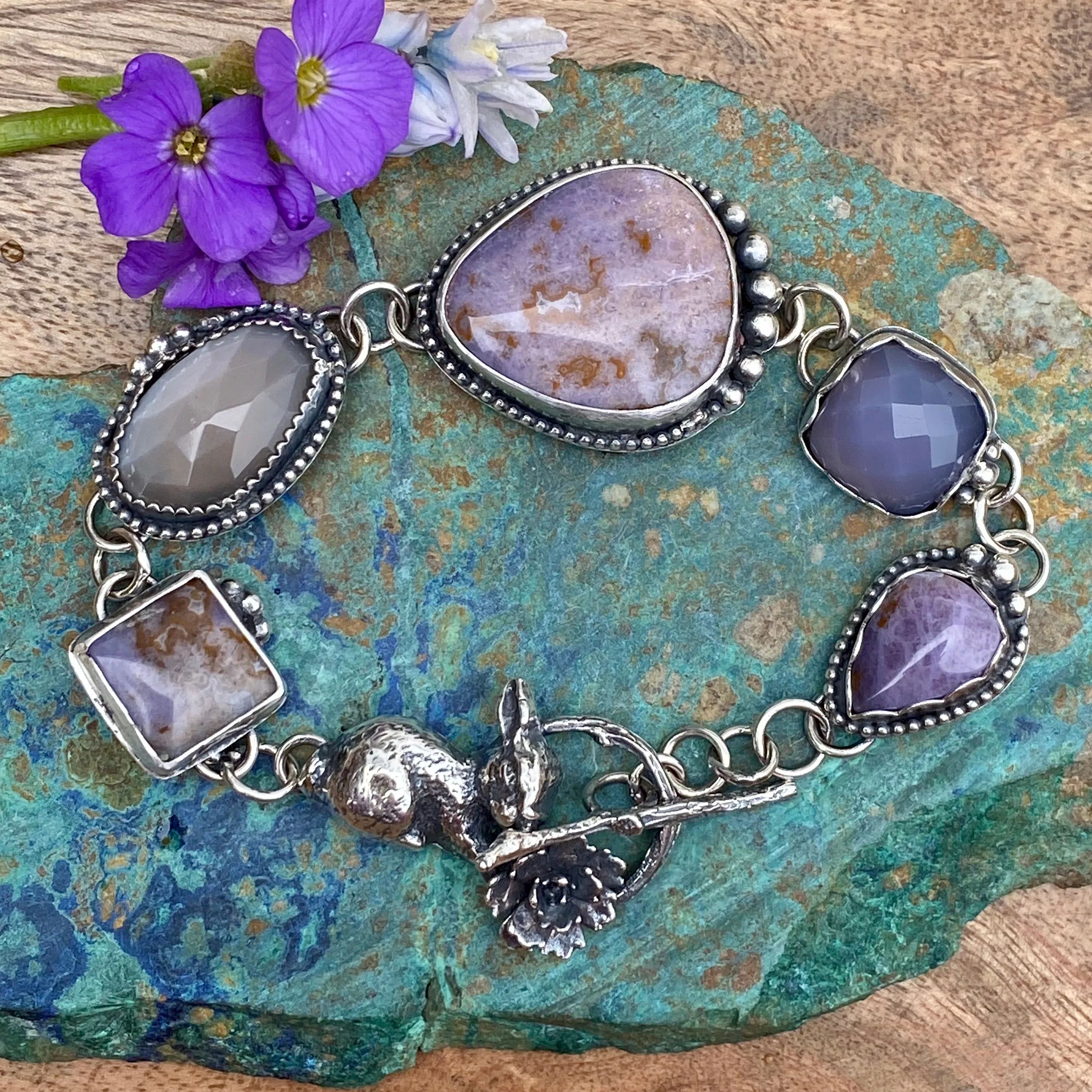 Meet me in the Garden sterling silver bracelet.