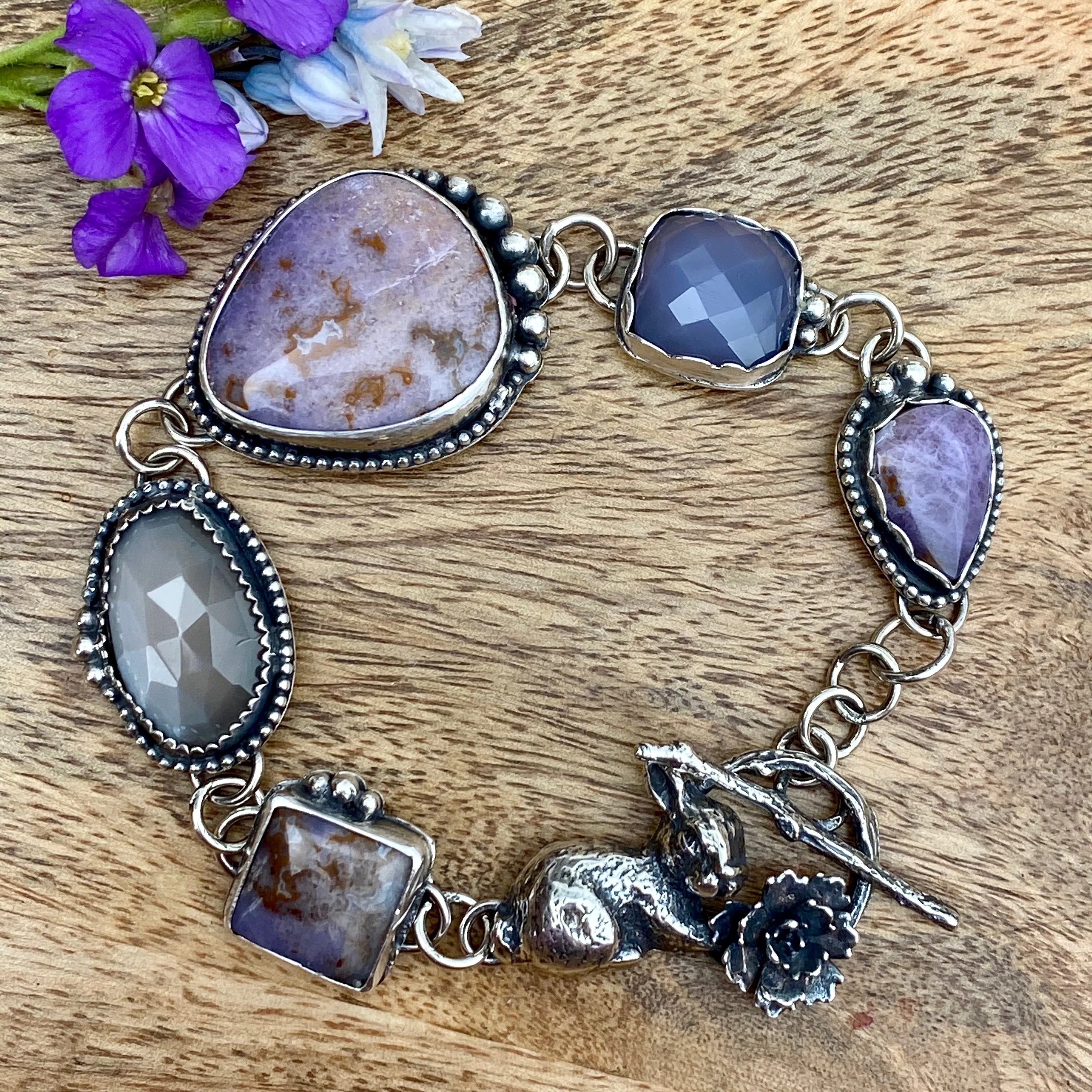 Meet me in the Garden sterling silver bracelet.