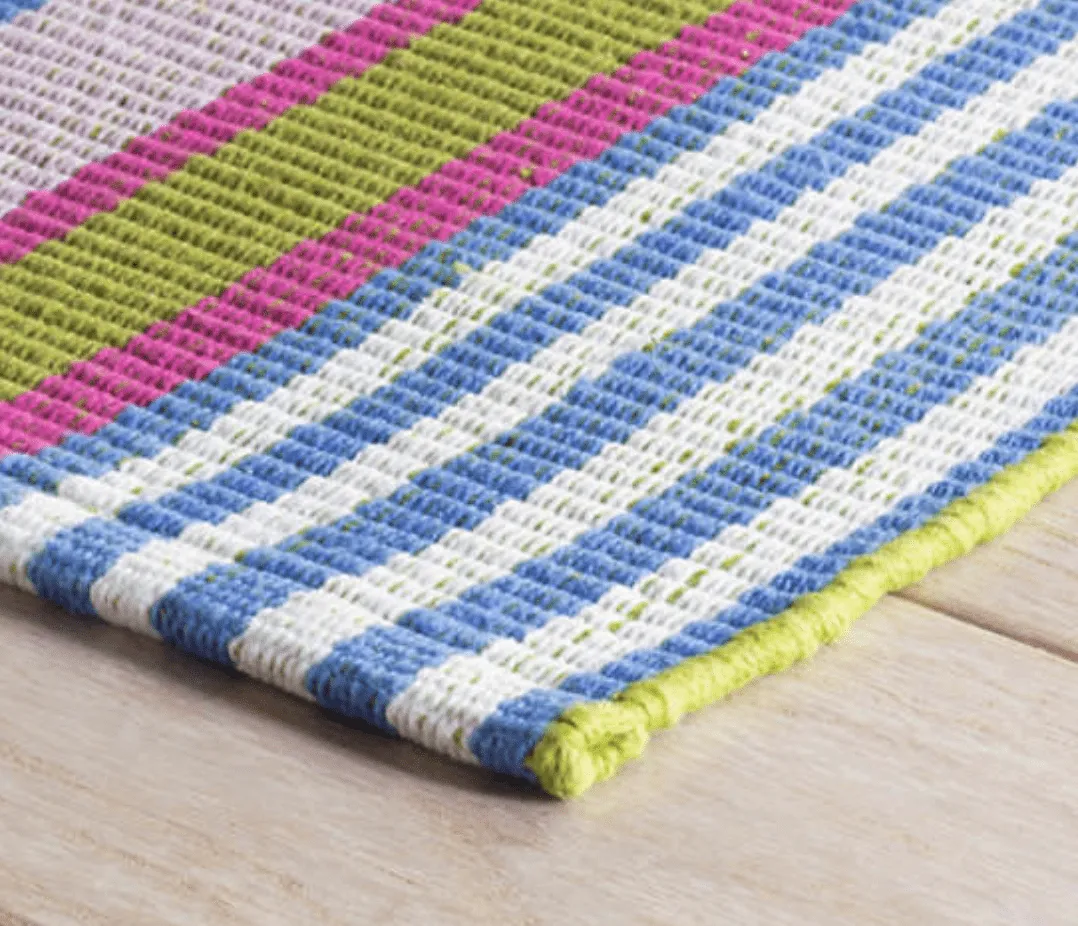 Mellie Stripe Woven Cotton Rug