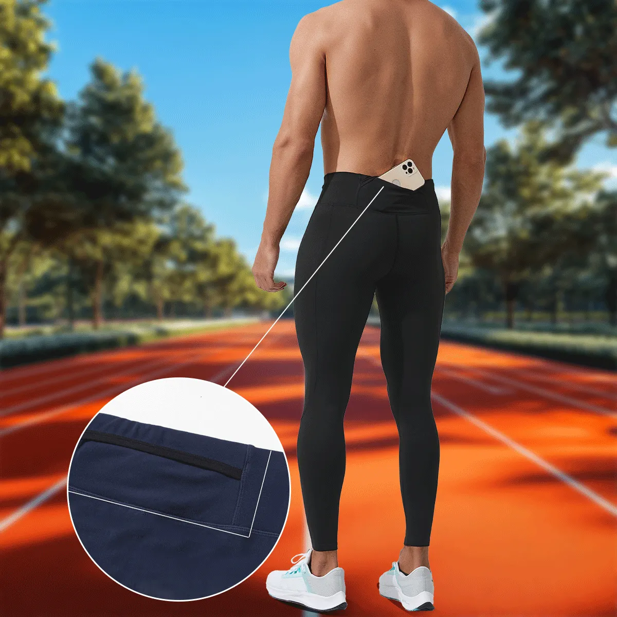 Men’s Fleece Compression Leggings