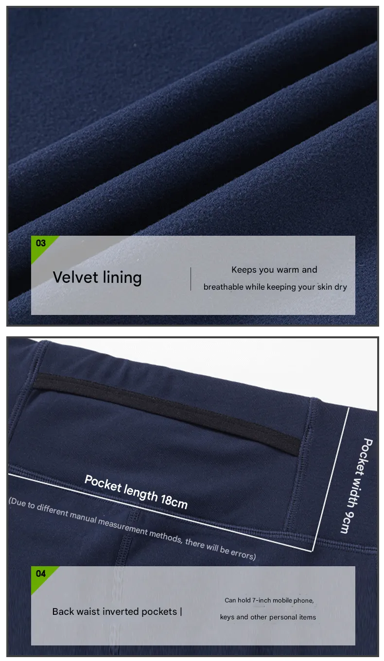 Men’s Fleece Compression Leggings