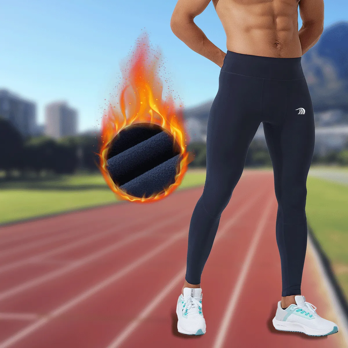 Men’s Fleece Compression Leggings