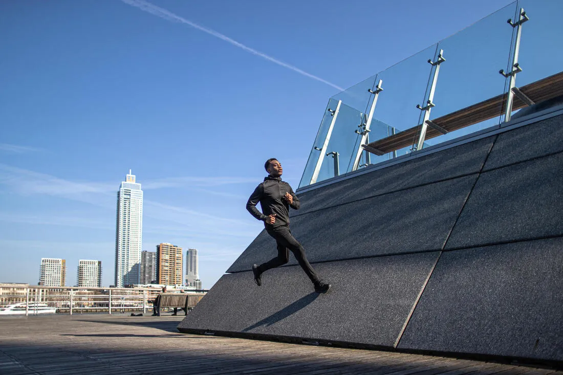 Men's KIPRUN Run 100 Warm Running Trousers