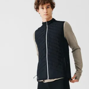 Men's warm sleeveless running jacket - KIPRUN RUN 500 Warm - Black