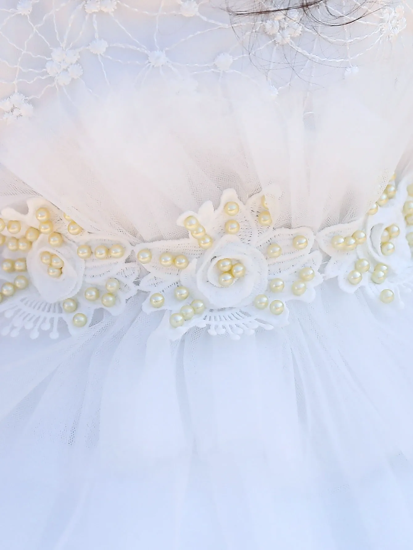 Mesh Embroidered Princess Dress for Baby Girls