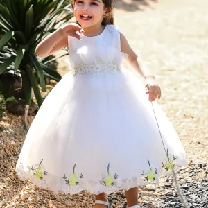 Mesh Embroidered Princess Dress for Baby Girls