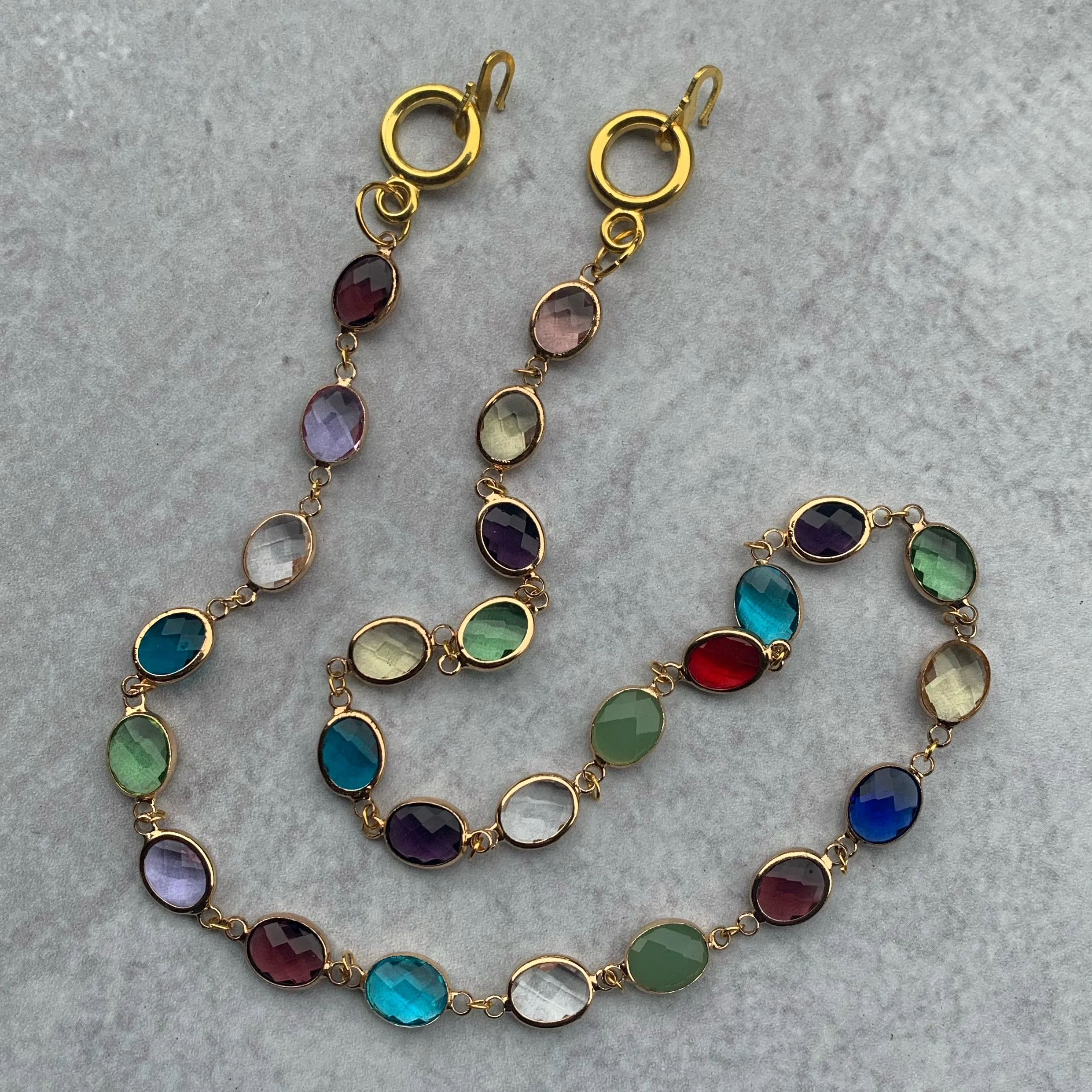Multi-shaped Crystal Beads Face Mask Chain (3 ways)