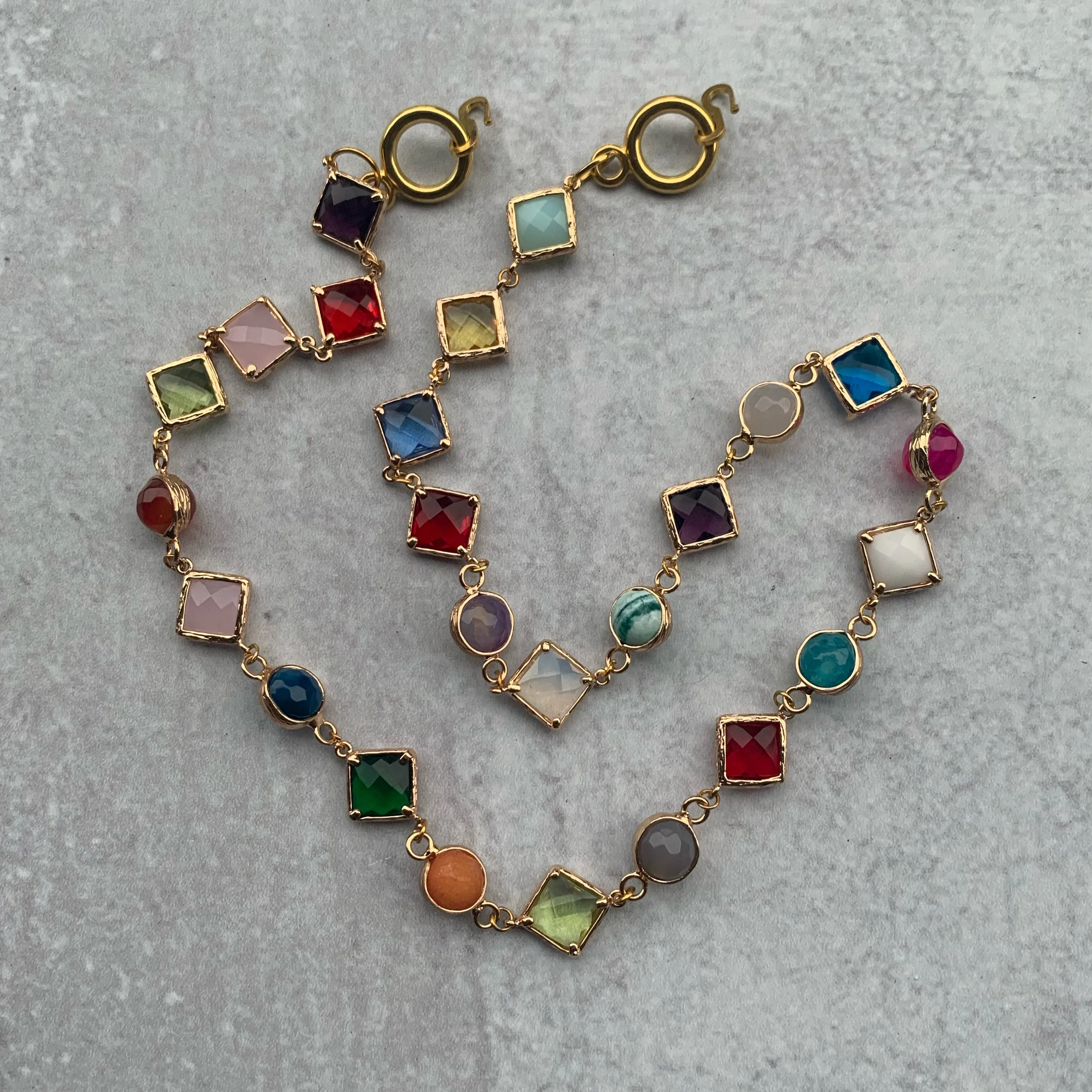 Multi-shaped Crystal Beads Face Mask Chain (3 ways)