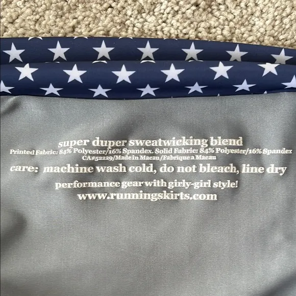 Navy Blue Star Pattern Running Skirt