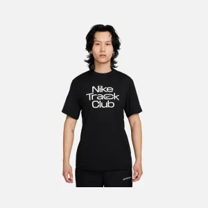 Nike Track Club Dri-FIT Men's Short-Sleeve Running Top -Black/Summit White