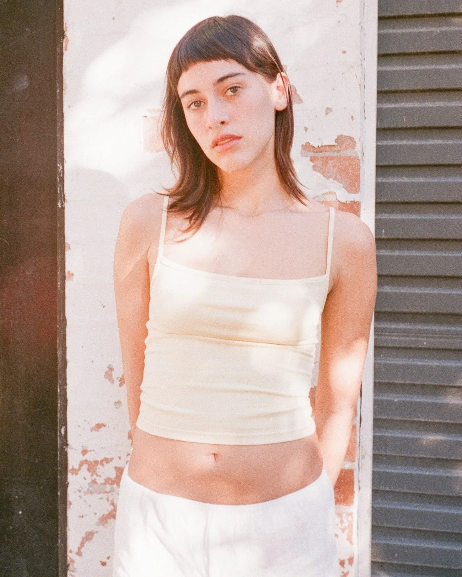 Non Private: Square Neck Camisole - Lemon