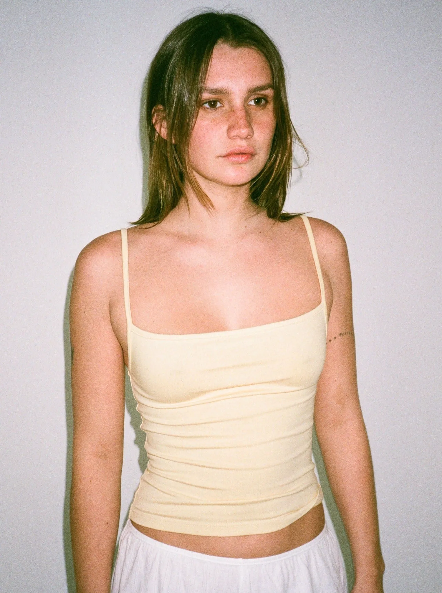 Non Private: Square Neck Camisole - Lemon