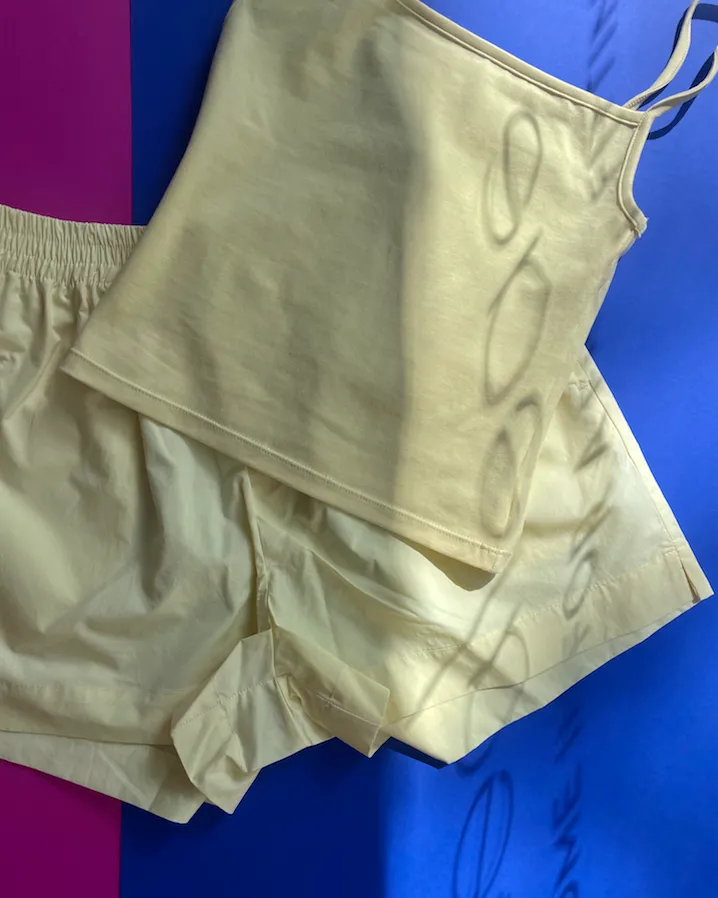 Non Private: Square Neck Camisole - Lemon