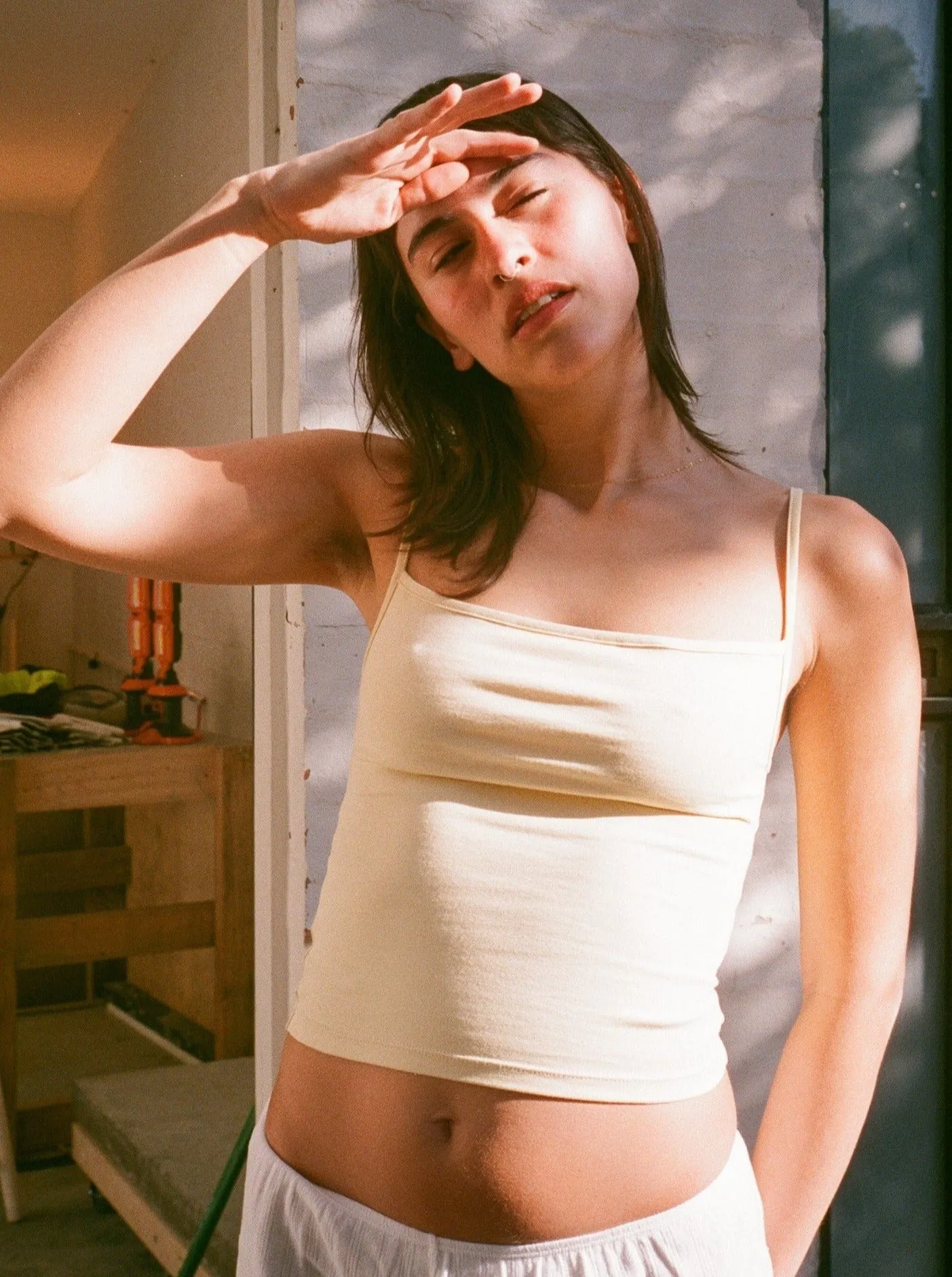 Non Private: Square Neck Camisole - Lemon