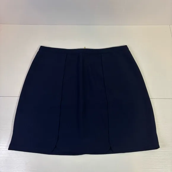 NWT Draper James Navy Margaret Knee-Length Skirt Size 12