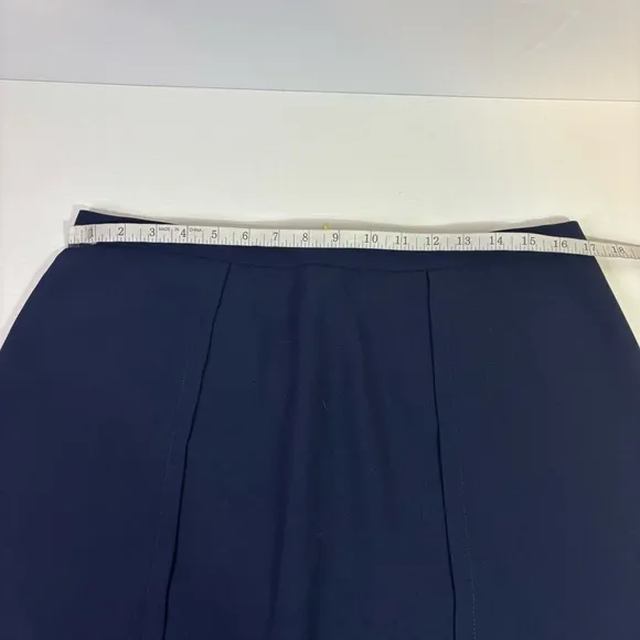 NWT Draper James Navy Margaret Knee-Length Skirt Size 12