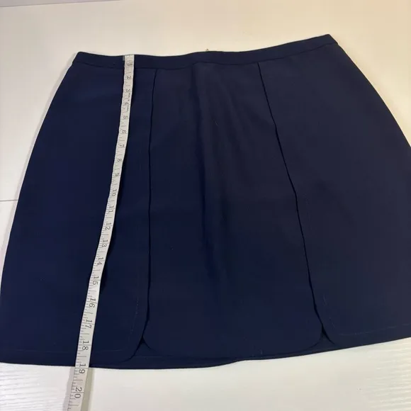 NWT Draper James Navy Margaret Knee-Length Skirt Size 12