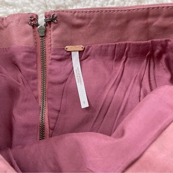 NWT Free People Faux Suede Mini Skirt