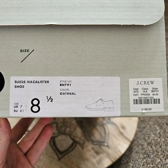 NWT MacAlister bluchers in suede from J.Crew #BN791
