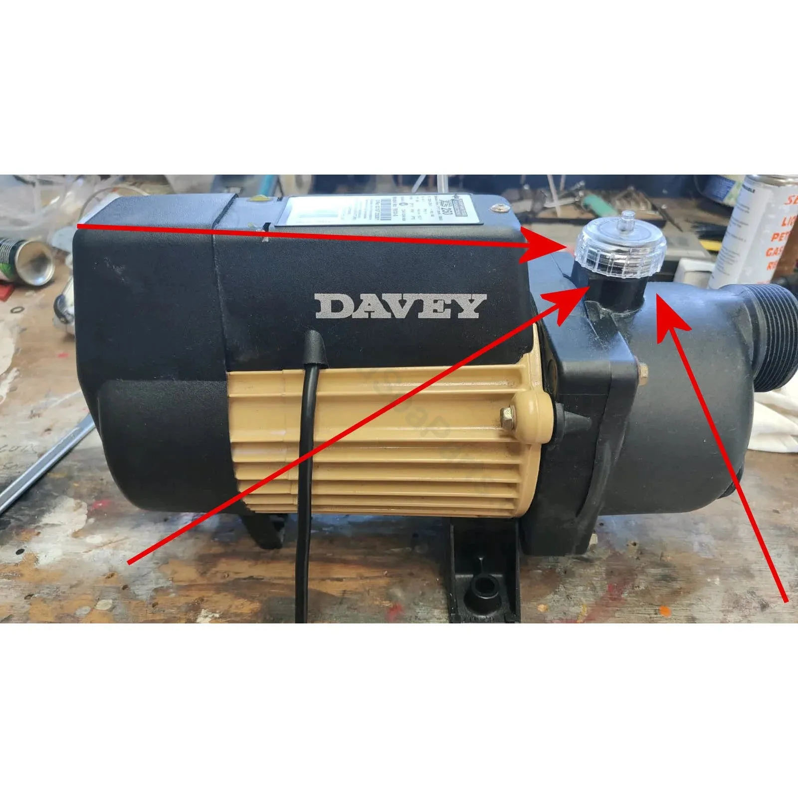 OBSOLETE - Davey Bath Pump Air Bleed