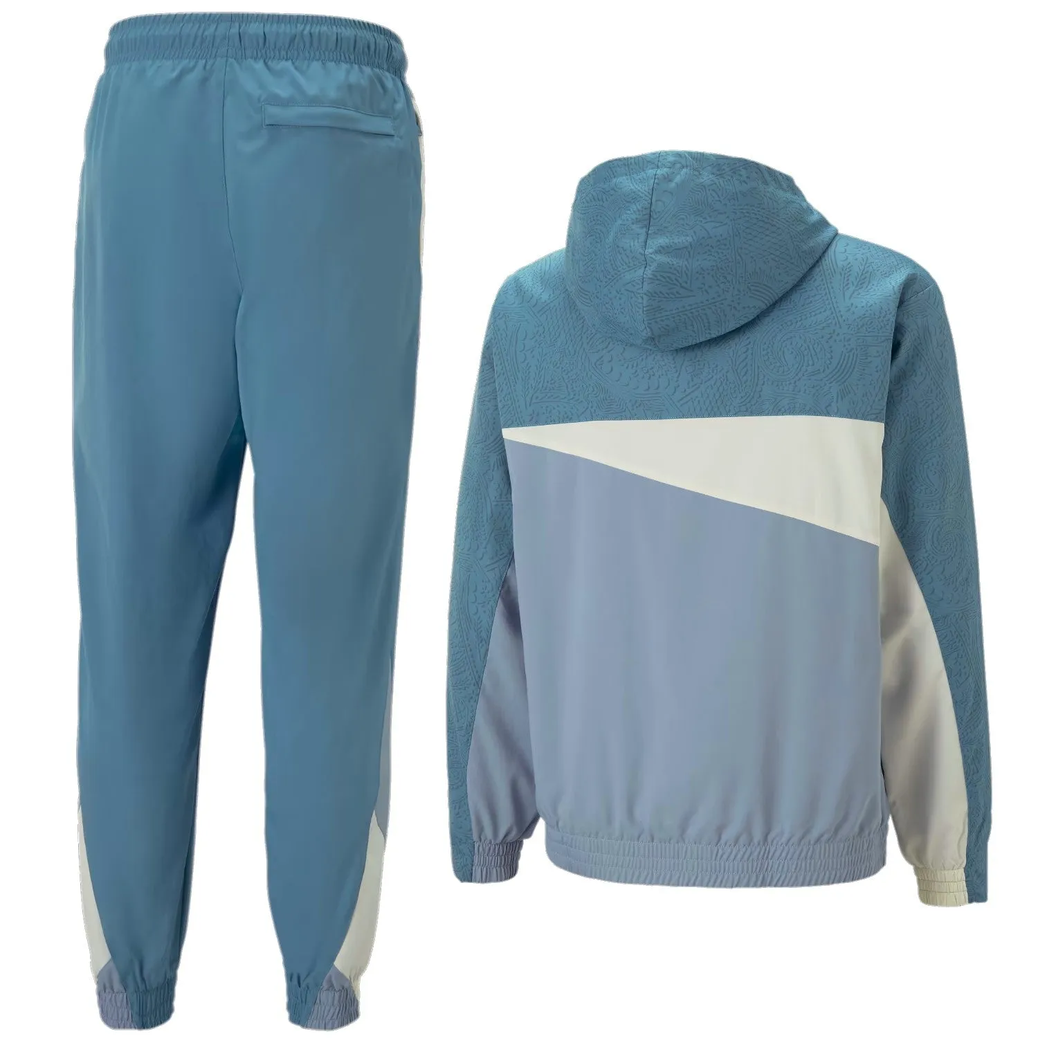 Olympique Marseille streetwear woven presentation tracksuit 2023 - Puma