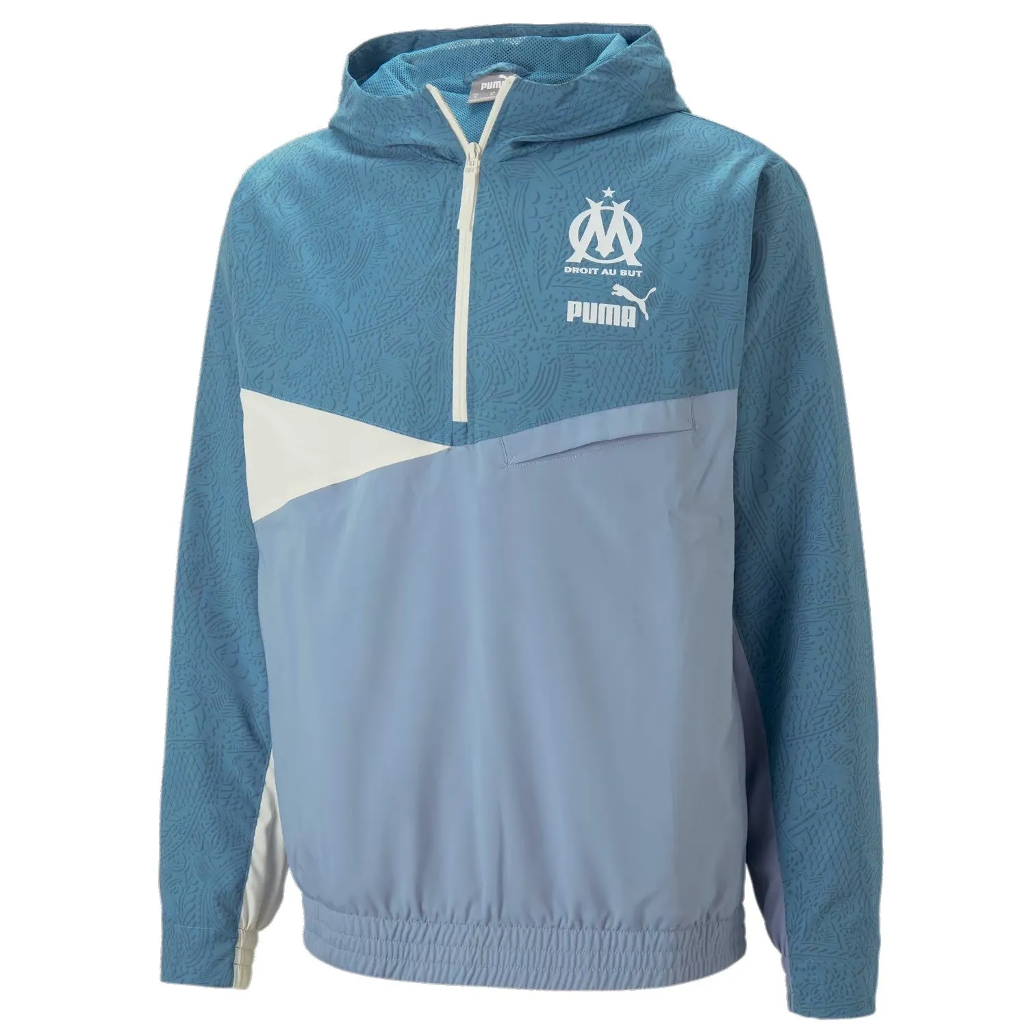 Olympique Marseille streetwear woven presentation tracksuit 2023 - Puma