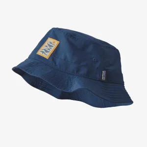 Patagonia Wavefarer Bucket Hat  - Whale Tail Tubes: Stone Blue