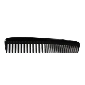 Pegasus 609, 8in Hard Rubber Heavy Styling Comb with Inch Marks, Seamless, Smooth Edges, Anti Static, Heat and Chemically Resistant, Portable Pocket Purse Dresser Comb | Peines de goma dura - Black