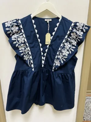 Peplum Woven Top