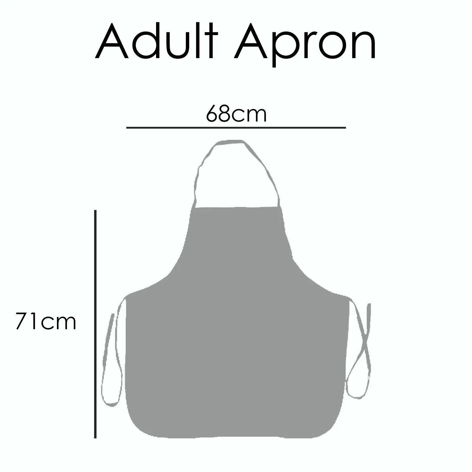 Personalised Canvas Apron with Stylish Text and Forever Friend Monster Message