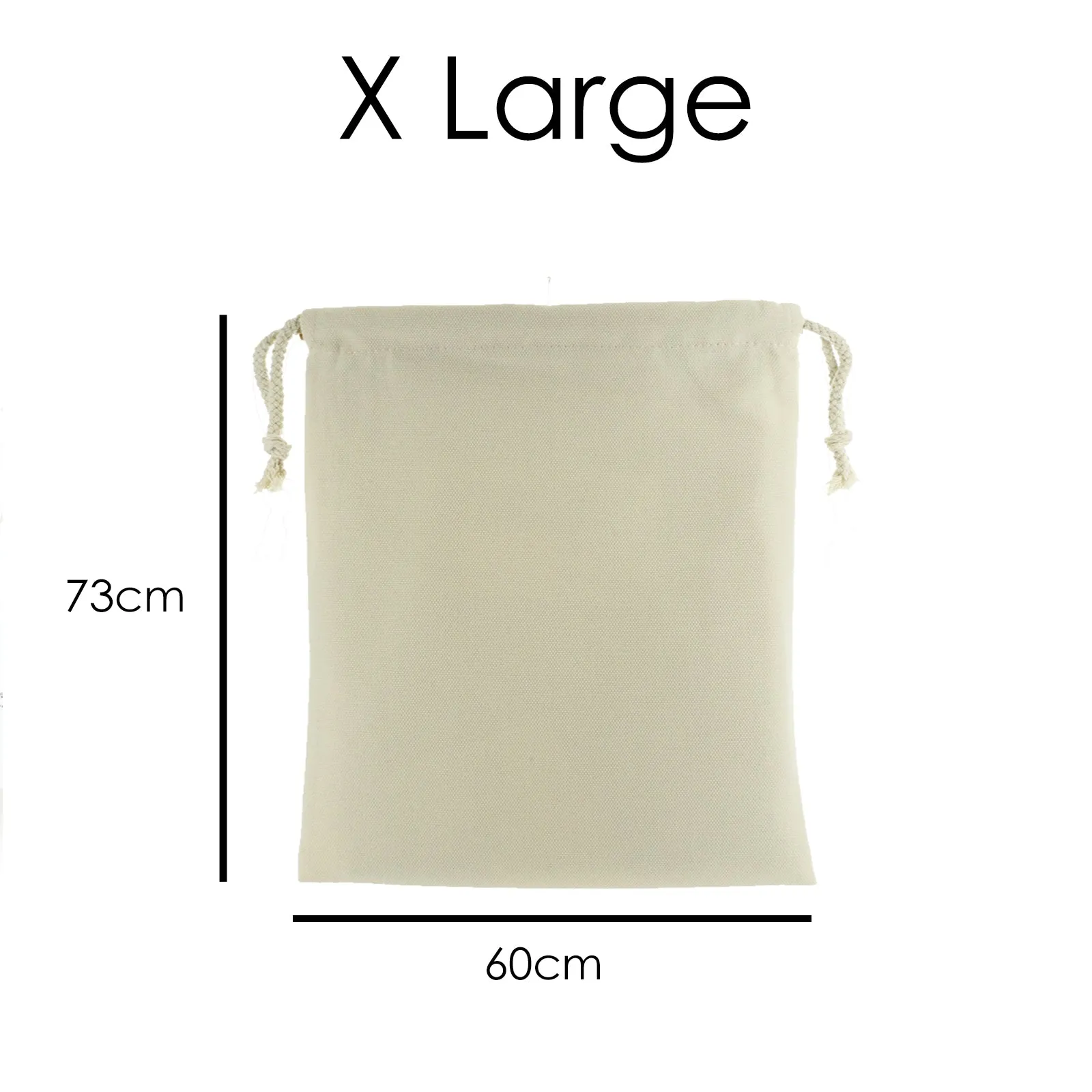 Personalised Canvas Sack with Stylish Text and Valentine Hearts Print