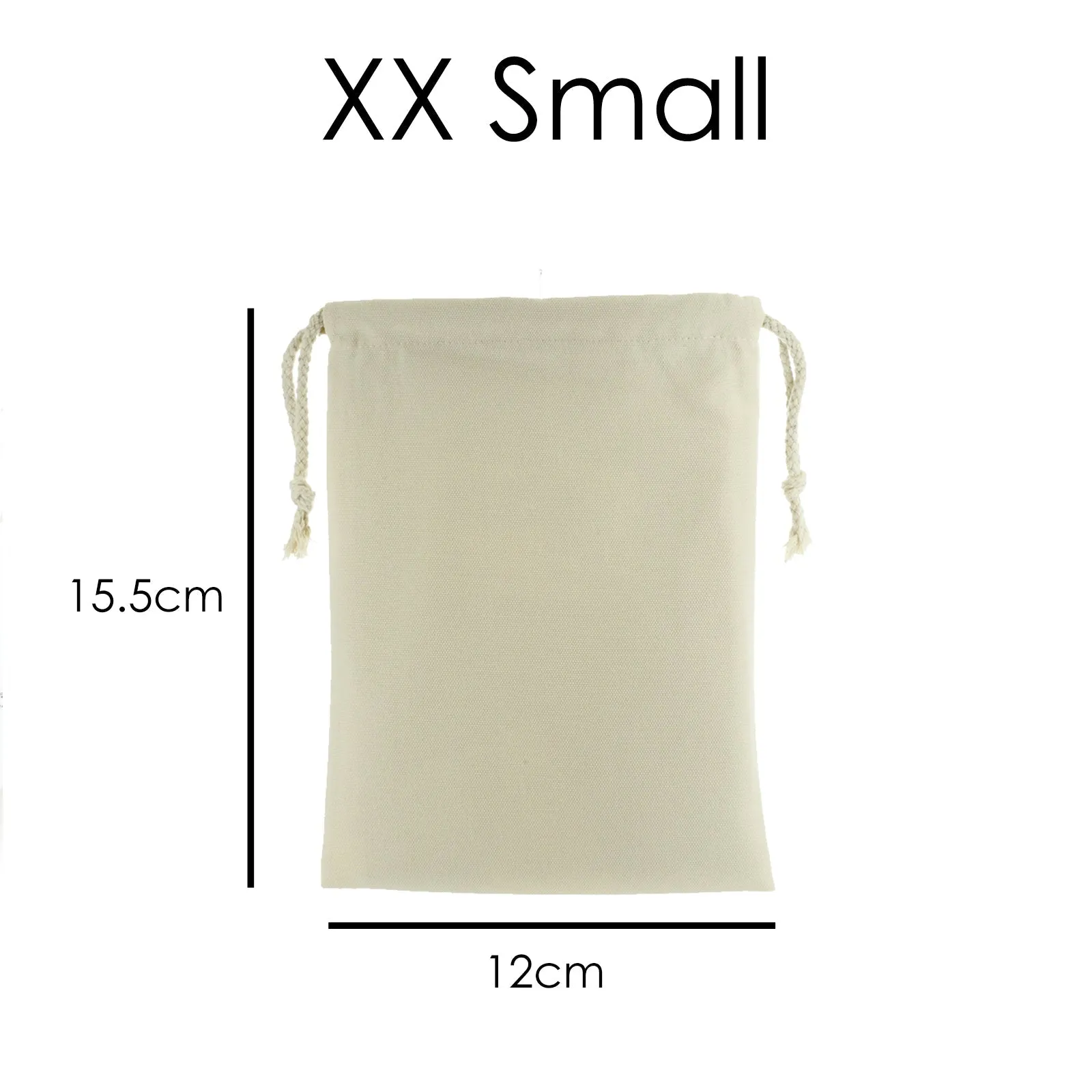 Personalised Canvas Sack with Stylish Text and Valentine Hearts Print