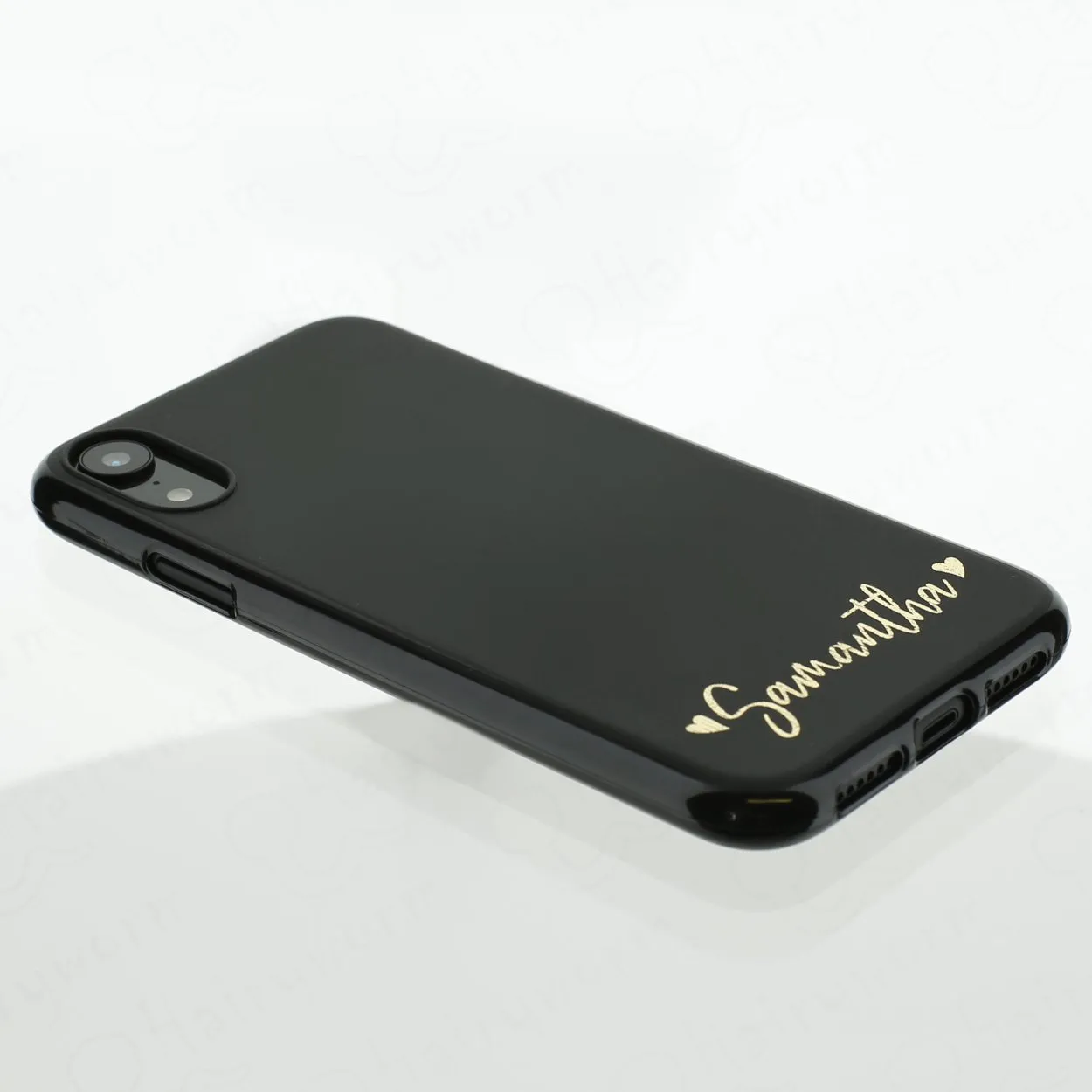Personalised Xiaomi Phone Gel Case with Heart Accented Stylish Text