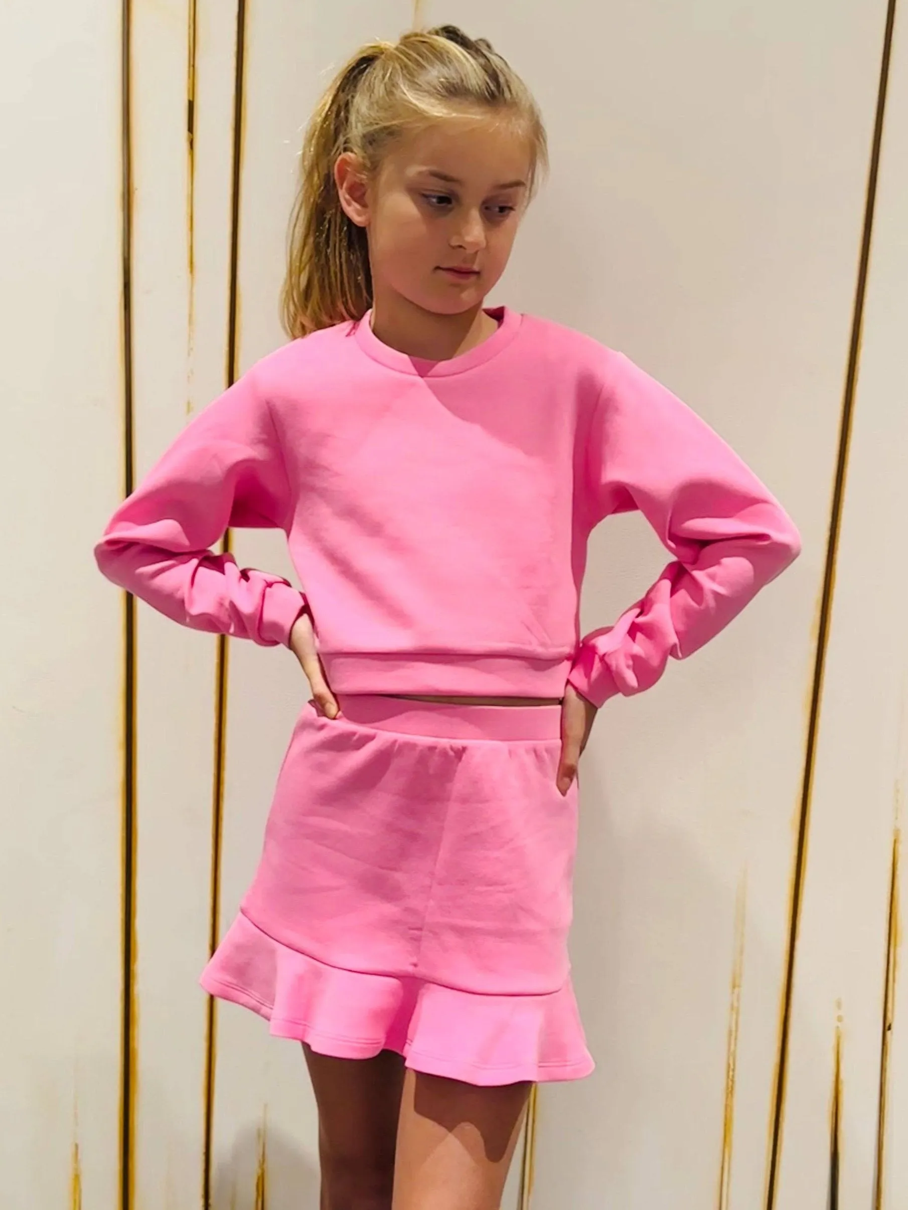 Pink Ruffle Skirt..